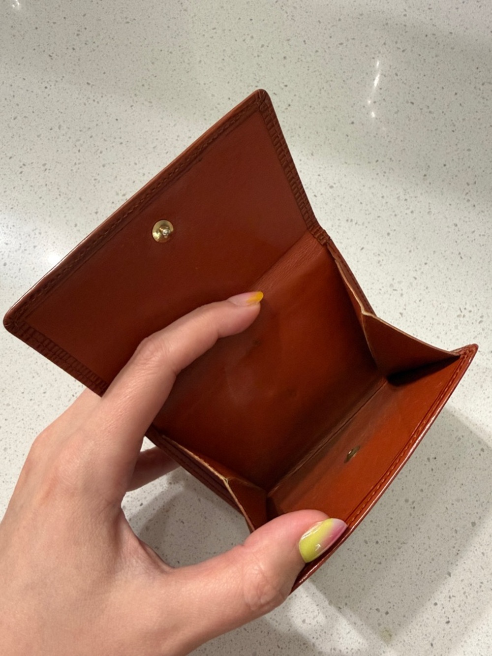 Authentic Louis Vuitton Epi Leather Compact Wallet - Chestnut Brown - Picture 5 of 9